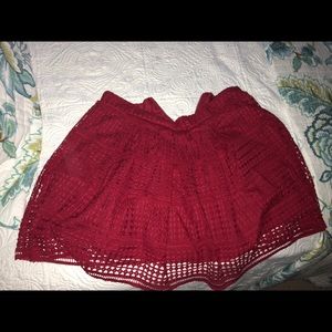 Red skirt!